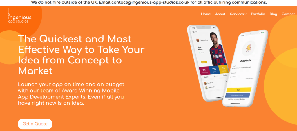 7. Ingenious App Studios